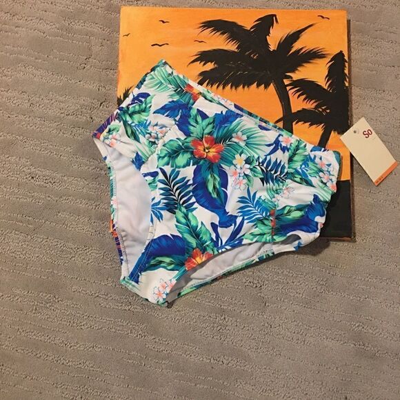 High Waist Swimsuit Bottoms   - Picture 1 of 4